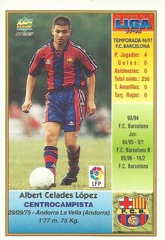1997-98 Mundicromo Sport Las Fichas de La Liga #33 Celades Back