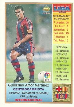 1997-98 Mundicromo Sport Las Fichas de La Liga #35a Amor Back
