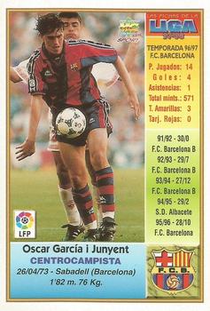 1997-98 Mundicromo Sport Las Fichas de La Liga #37b Oscar Back