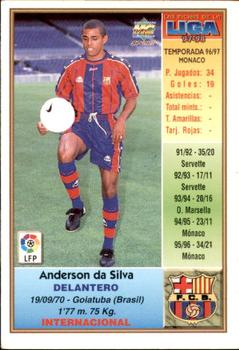 1997-98 Mundicromo Sport Las Fichas de La Liga #42b Anderson Back