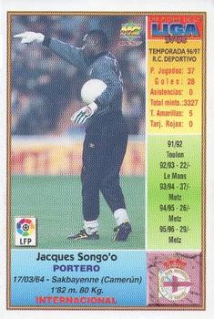1997-98 Mundicromo Sport Las Fichas de La Liga #47 Songo'o Back
