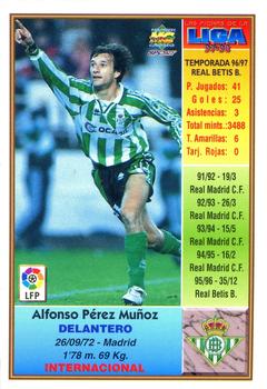 1997-98 Mundicromo Sport Las Fichas de La Liga #83 Alfonso Back