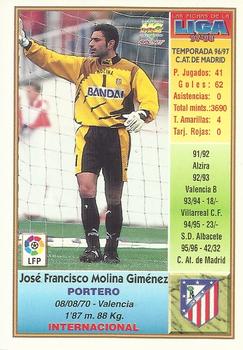 1997-98 Mundicromo Sport Las Fichas de La Liga #89 Molina Back