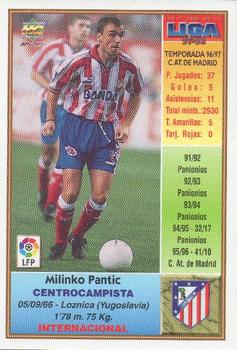 1997-98 Mundicromo Sport Las Fichas de La Liga #100a Pantic Back