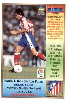 1997-98 Mundicromo Sport Las Fichas de La Liga #102c Futre Back