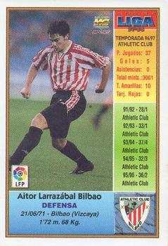 1997-98 Mundicromo Sport Las Fichas de La Liga #112 Aitor Larrazabal Back