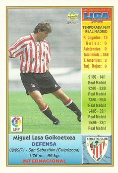 1997-98 Mundicromo Sport Las Fichas de La Liga #114b Lasa Back