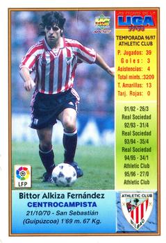 1997-98 Mundicromo Sport Las Fichas de La Liga #119 Alkiza Back