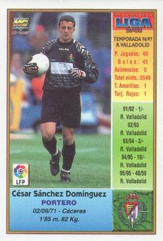 1997-98 Mundicromo Sport Las Fichas de La Liga #131 Cesar Back