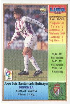 1997-98 Mundicromo Sport Las Fichas de La Liga #135 Santamaria Back