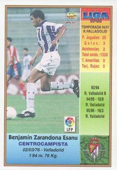 1997-98 Mundicromo Sport Las Fichas de La Liga #139 Benjamin Back