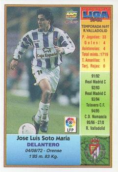 1997-98 Mundicromo Sport Las Fichas de La Liga #145 Soto Back