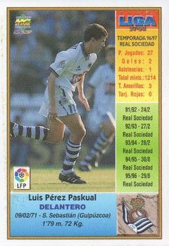 1997-98 Mundicromo Sport Las Fichas de La Liga #157a Luis Perez Back