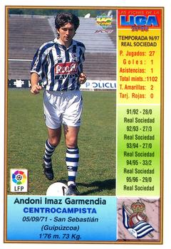 1997-98 Mundicromo Sport Las Fichas de La Liga #159a Imaz Back
