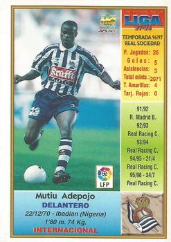 1997-98 Mundicromo Sport Las Fichas de La Liga #165 Mutiu Back