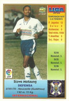 1997-98 Mundicromo Sport Las Fichas de La Liga #175a Motaung Back