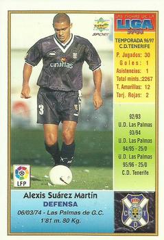 1997-98 Mundicromo Sport Las Fichas de La Liga #176a Alexis Back