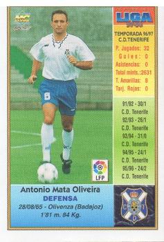 1997-98 Mundicromo Sport Las Fichas de La Liga #179a A. Mata Back