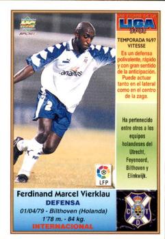 1997-98 Mundicromo Sport Las Fichas de La Liga #180b Vierklau Back