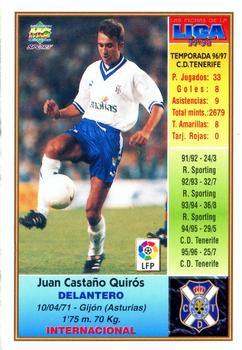 1997-98 Mundicromo Sport Las Fichas de La Liga #186 Juanele Back