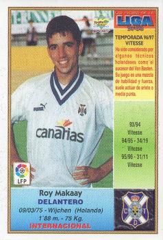 1997-98 Mundicromo Sport Las Fichas de La Liga #187b Makaay Back