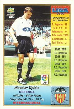 1997-98 Mundicromo Sport Las Fichas de La Liga #200 Djukic Back