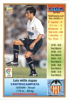 1997-98 Mundicromo Sport Las Fichas de La Liga #210b Milla Back
