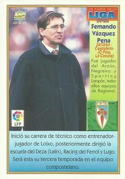 1997-98 Mundicromo Sport Las Fichas de La Liga #214 F. Vazquez Back