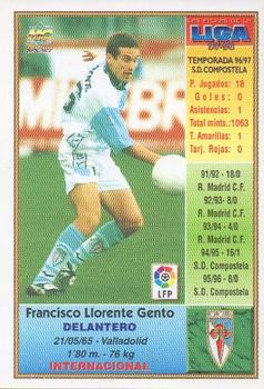 1997-98 Mundicromo Sport Las Fichas de La Liga #229 Llorente Back