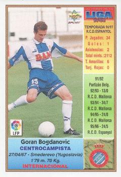 1997-98 Mundicromo Sport Las Fichas de La Liga #247a Bogdanovic Back