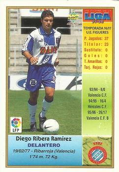 1997-98 Mundicromo Sport Las Fichas de La Liga #248 Diego Ribera Back