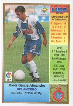 1997-98 Mundicromo Sport Las Fichas de La Liga #250a Javi Back
