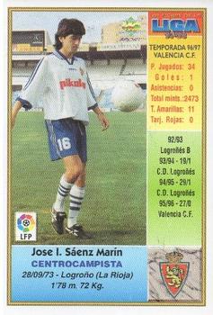 1997-98 Mundicromo Sport Las Fichas de La Liga #284 J. Ignacio Back