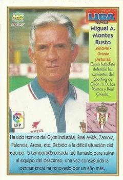 1997-98 Mundicromo Sport Las Fichas de La Liga #298 Miguel Montes Back