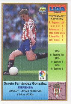 1997-98 Mundicromo Sport Las Fichas de La Liga #302 Sergio Fernandez Back