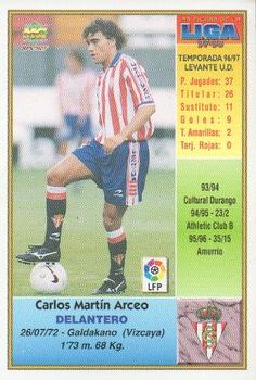 1997-98 Mundicromo Sport Las Fichas de La Liga #313 Kaiku Back