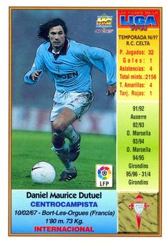 1997-98 Mundicromo Sport Las Fichas de La Liga #330 Dutuel Back
