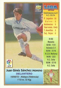 1997-98 Mundicromo Sport Las Fichas de La Liga #336 Sanchez Back