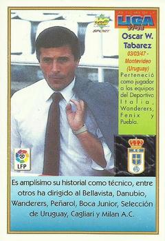 1997-98 Mundicromo Sport Las Fichas de La Liga #340 Tabarez Back