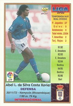 1997-98 Mundicromo Sport Las Fichas de La Liga #343 Abel Xavier Back