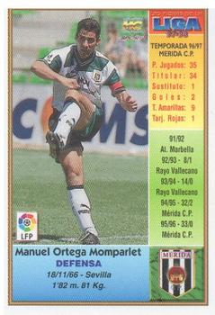 1997-98 Mundicromo Sport Las Fichas de La Liga #367 Momparlet Back