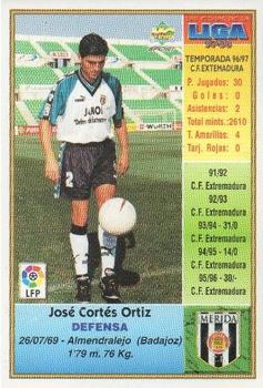 1997-98 Mundicromo Sport Las Fichas de La Liga #371 Cortes Back