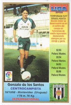 1997-98 Mundicromo Sport Las Fichas de La Liga #373 De Los Santos Back