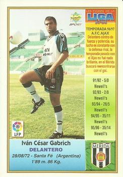 1997-98 Mundicromo Sport Las Fichas de La Liga #376 Gabrich Back
