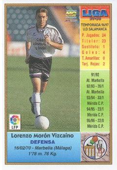 1997-98 Mundicromo Sport Las Fichas de La Liga #387a Loren Back