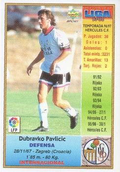 1997-98 Mundicromo Sport Las Fichas de La Liga #395 Pavlicic Back
