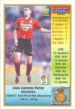 1997-98 Mundicromo Sport Las Fichas de La Liga #411 Carreras Back