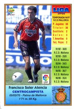 1997-98 Mundicromo Sport Las Fichas de La Liga #413 Soler Back
