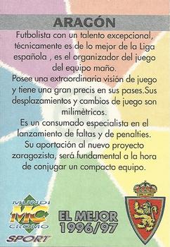 1997-98 Mundicromo Sport Las Fichas de La Liga #436 Aragon Back