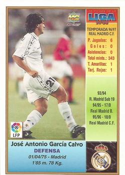 1997-98 Mundicromo Sport Las Fichas de La Liga #9 Garcia Calvo Back